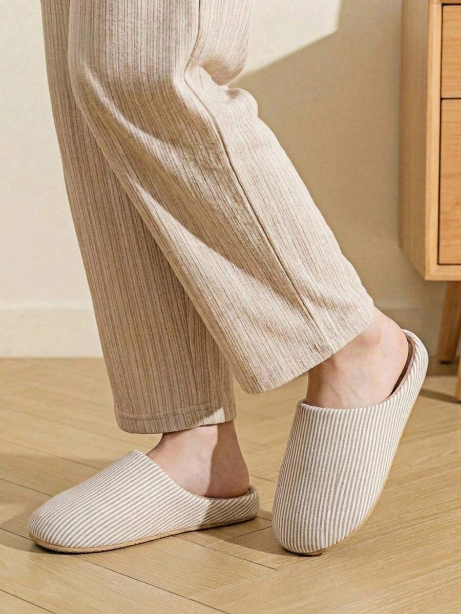 Haus Hana Ultralight Plush Slippers, Soft And Quiet For Home Use. - Beige - View 1
