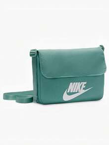 Nike Women's Casual Crossbody Small Square Bag, Everyday Commute Student Fashion Sports Shoulder Bag - Green - View 2
