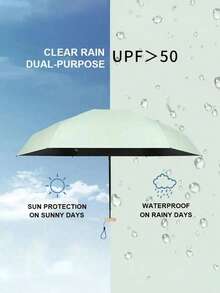 19cm/7.5 Inch Mini Folding Umbrella, Women's Portable Outdoor Sun Umbrella, UV Protection Sun Umbrella With Storage Bag, Travel Summer Sun Protection, Windproof And Waterproof - Multicolor - View 8