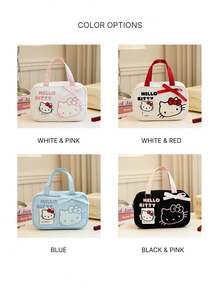 1個 Sanrio Hello Kitty KT 大容量化妝包，女性便攜旅行盥洗包，卡通手提收納整理袋 - 查看 6