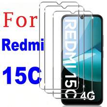 3 قطع واقي شاشة زجاج مقسى ل- Redmi 13C/14C/15/15C A7 Pro 4G/5G، A5، خالي من الفقاعات، سهل التركيب، تغطية كاملة، عالي الدقة، زجاج مقسى 9H - شفاف - مشاهدة 2