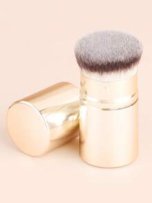 ronshadow 2pcs Dual-Ended Multi-Function Makeup Brushes + Short Retractable Blush Brush With Makeup Sponge 4-Piece Set, Powder Brush, Angled Blush & Foundation Brush, Retractable Portable Foundation Brush, Full Face Base Makeup & Color Makeup Tools - Multicolor - View 11