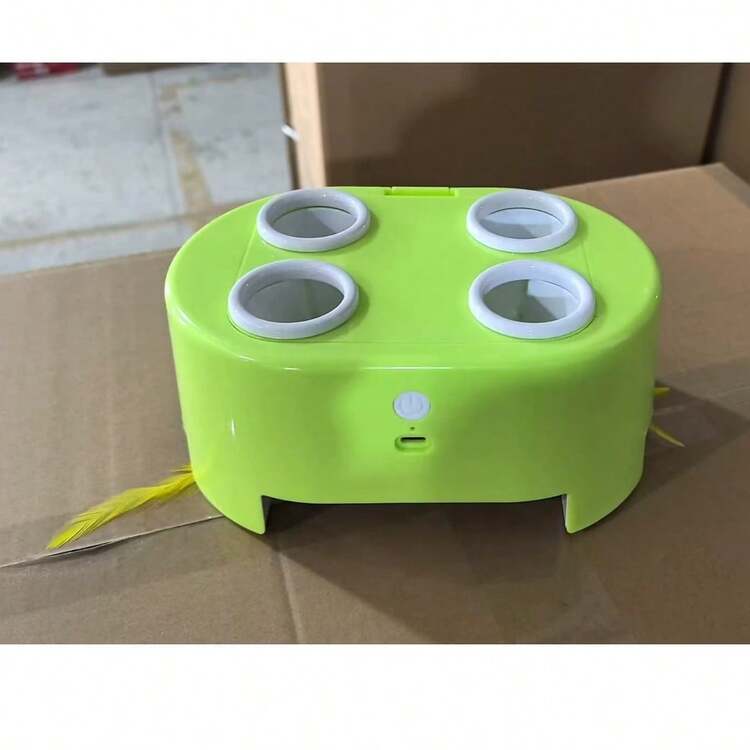 Multifunctional Cheese Electric Whack-A-Mole Cat Toy, 3-In-1 Electric Pet Toy, Cheese-Shaped Interactive Cat Toy, Durable Scratch-Resistant Bite-Resistant Intelligent Hunting Toy, Interactive Toy For All Ages Cats, Boredom Relief And Self-Entertainment Gadget - View 13