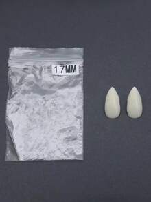 1 Pair Resin Fangs, Suitable For Cosplay Props, Vampire Teeth, Zombie Teeth, Tiger Teeth, Halloween,Spooky,Dark / Gothic,Party / Party Decoration - View 14