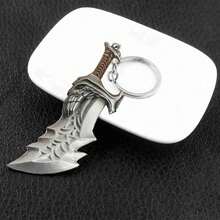 New God Of War 4 Kratos Sword Keychain Pendant Keyring Jewelry Men And Women Car Key Chain Accessories - A - View 6