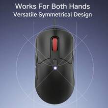 AJAZZ NJ10 Wired Mouse, Symmetrical Design, 3D Scroll Wheel, 6-Level Adjustable DPI 3600, Office Mouse/Gaming Mouse - View 4