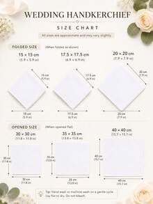 客製化印花婚禮手帕，可選文字設計，新郎新娘禮物，個性化客製手帕，新娘面紗印花手帕 - 彩色 - 查看 3