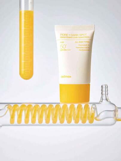 celimax Pore Brightening Repair Sunscreen SPF50+ PA++++ Broad Spectrum UV Protection Lightweight Non-Greasy K-Beauty Korean Style Makeup 50ml/1.69 Fl Oz