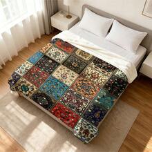 1PC Flannel Cooling Summer Blanket, Throw Blanket,Soft Multi-Use Bed Blanket, Foldable Lightweight Blanket For Beach Camping Travel Home, Versatile Indoor Outdoor Blankets Christmas Halloween - Style Z - View 41