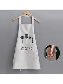 1 buah Celemek Tahan Air Poliester Tahan Lama, Celemek yang Dapat Disesuaikan, Penutup Celemek Dapur, Celemek Sekolah, Termasuk dalam Perlengkapan Dapur, Aksesori Dapur; Tali Leher dengan Saku, Unisex, Cocok untuk Memasak, Memanggang, Membakar, BBQ Luar Ruangan, Perjalanan RV, Berkemah, Cocok untuk Berbagai Liburan dan Musim Kembali ke Sekolah; Dapat Berfungsi sebagai Dekorasi Dapur, Cocok untuk Dekorasi Rumah Secara Keseluruhan, Juga Cocok untuk Dekorasi Kamar, Kelas, Perlengkapan Memasak Praktis di Rumah dan Asrama - MultiWarna - View 4