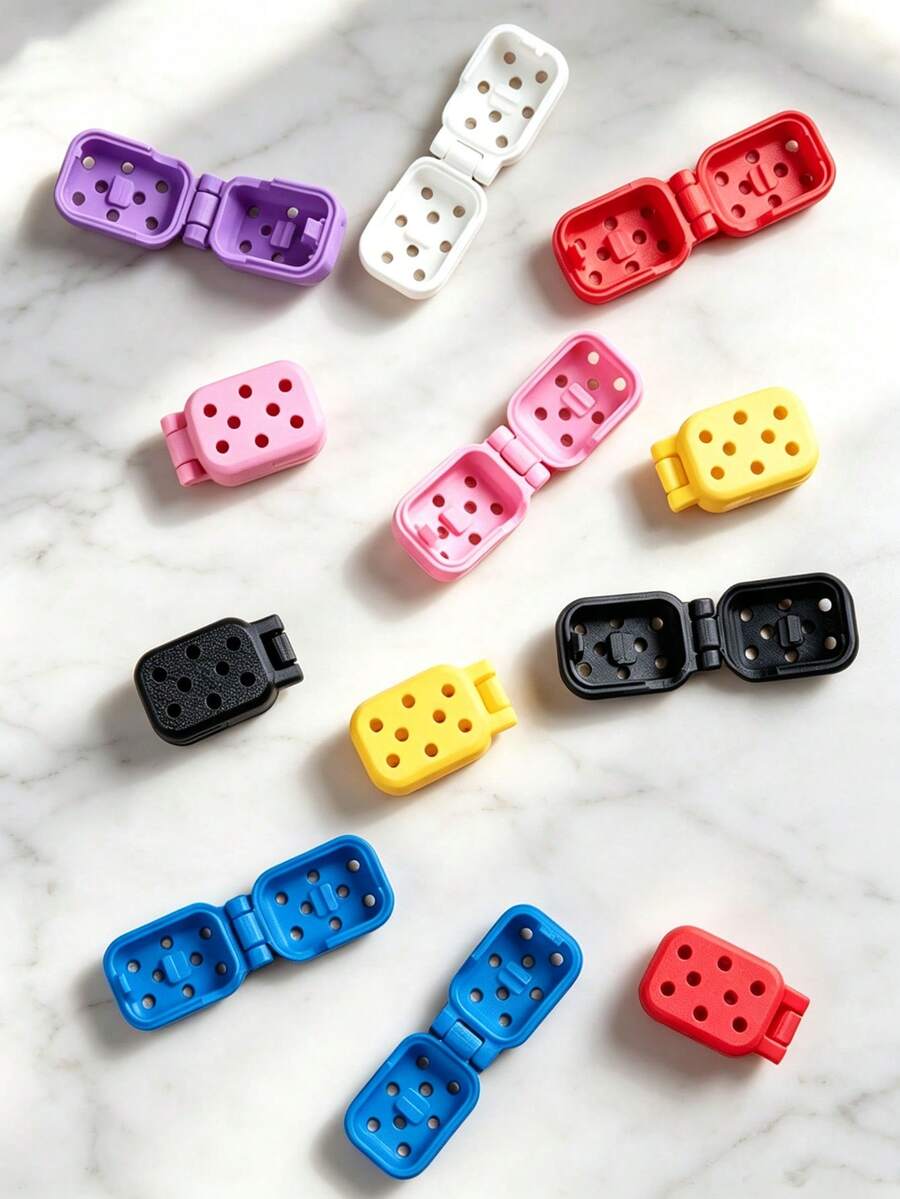 1/4pcs Flip-Top Toothbrush Head Cover, Toothbrush Head Protective Case, All-Around Quick-Drying, Breathable Hygienic Travel Cap, Portable Mini Storage Box, Home Bathroom Sink Organizer, Bathroom Supplies - Multicolor - View 1