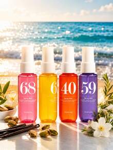 1/4/5pcs Brazilian Fragrance Spray,Air Freshener With Gift Box,Beach-Themed Digital Scent Mist.Includes Coconut,Vanilla,Etc.Naturally Fresh And Long-Lasting.Portable Design Suitable For Closets,Cars,And Travel.Ideal For Valentine's Day,Mother's Day - Multi-spice - View 8