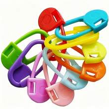 50/100pcs Random Color Crochet Stitch Markers, Plastic Knitting & Crochet Hooks, Needles And DIY Craft Counters, Mixed Color Plastic Crochet And Needle Markers - Crochet Helper, Suitable As Surprise Gift For Adults - Multicolor - View 6
