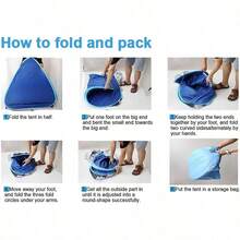Automatic Pop-Up Camping Tent, Windproof And Sun-Resistant, Suitable For Park Camping Trips, Outdoor Hiking Adventures, Beach Family Vacations, Portable Foldable Design, The Perfect Holiday Gift - 1PC - View 9