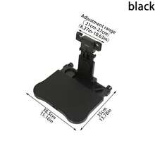 Black Foldable Car Back Seat Table 38.5x35cm, Adjustable Height 21-27cm ABS Plastic Car Tray For Most Vehicle Rear Seats - Black - View 2