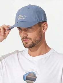 PUMA Logo Cotton Baseball Cap Unisex Blue - Blue - View 1