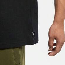 Nike Sportswear Premium Essentials Logo Men's Loose Fit Crew Neck Short Sleeve T-Shirt, Solid Black - Black - View 4