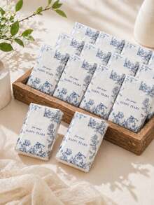 Soft Facial Tissue "Tears Of Happiness", Green Leaf Decoration, Suitable For Engagement, Wedding Banquet, Wedding Decoration, Wedding Accessories, Wedding Favors, Bride And Groom Wedding Supplies - Multicolor - View 2