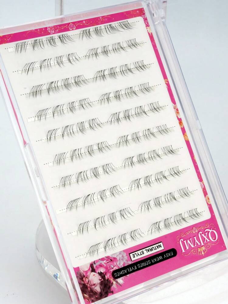 80 Clusters Fine Transparent Stem Lower False Eyelashes, Clustered Lower Eyelashes, Natural Soft Thin Lower Eyelashes, Cartoon Style False Eyelashes, Suitable For Various Makeup Looks - C - View 4