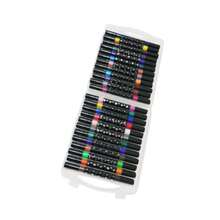48pcs/36pcs/24pcs/12pcs Dual Tip Metal Pen Fine Point Brush Set, Suitable For Adult Coloring Painting Supplies, Metallic Glitter Pen, Dual Tip Marker Set, Suitable For Journaling, Art Crafts - Double-ended Flashing Marker - View 9