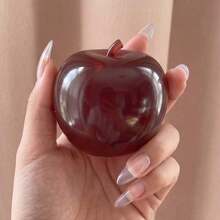 Icy Crystal Apple Squishy, Glossy Transparent Fruit Squeeze Toy, Smooth Deformable Stress Relief Toy, Suitable For Travel And Daily Relaxation - Multicolor - View 8