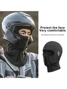 1pcPack UV Balaclava With Glasses Holes, Summer Cooling Ice Silk Breathable Full Face Mask For Motorcycle Cycling - Multicolor - View 6