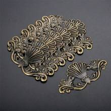 Antique Bronze 8pcs Wooden Jewelry Box Decorative Protector - Album Embellishment Scrapbook Corner Protection Guard Cover Brackets - Vintage Style - View 8