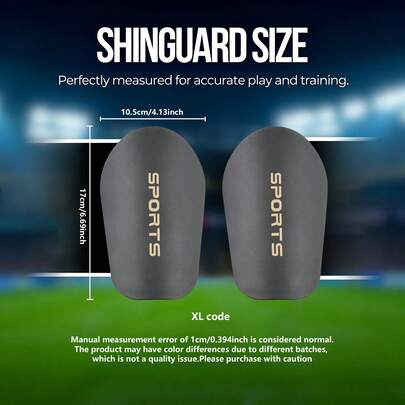 1 Pair - Adult Shin Guards, Excellent Shock Absorption And Cushioning Performance, Extra Large And Thick, Durable And Reliable Protection, Football Shin Pads