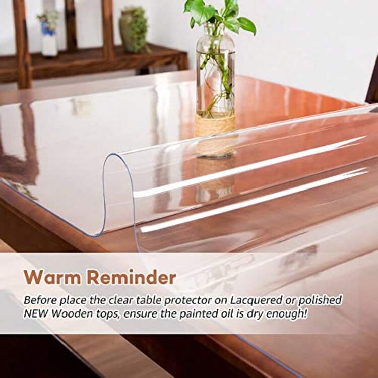 Table & Chair Protective Pad - Improved Transparent Rectangular Shape - View 4
