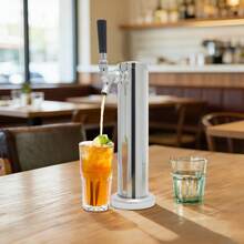 Stainless Steel Single Tap Draft Beer Tower Column, Full Fitting Kit With Tap, Brush, Gasket And Screws For  Bar Beverage Dispenser System - Silver - View 10
