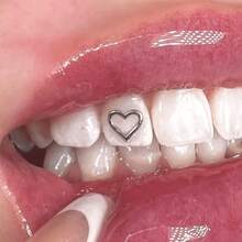 1 Caixa Acessórios Dentários Estilo Coração Vazado Decoração Dentária - Multicolorido - Visão 2