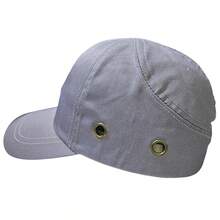 Bone com Capacete EPI Kit 10 Uni Obra Construcao Seguranca Casquete Reparo Conserto Trabalho Protecao Resistente - A - Visão 3