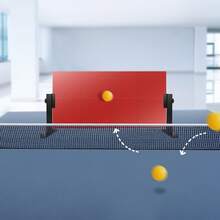 66cm Table Tennis Rebound Board With Support Stand, Red Ping Pong Return Panel, Solo Self-Training Equipment For Single Player Indoor Hitting And Table Tennis Skill Practice - Red and Black - View 10