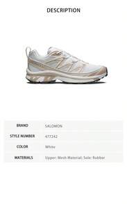 Salomon Xt-6 Expanse Series Of Men's And Women's Identical Sports Shoes 477242 - 白色477242 - 查看 6