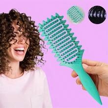 Curly Hair Comb, Specialized For Curly Hair, Ventilated Styling, Curl Shaping, Suitable For Women, All Hair Types, Unleash Curly Hair Potential, Shape And Style, Create Your Own Unique Look - Hollowed-out Curling Comb - View 1