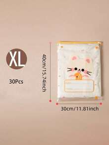1/5/10/15/20/25/30入 透明收納袋 DIY手工用品 運送包裝袋 磨砂拉鍊塑膠袋 用於保持衣物清潔 透明塑膠衣物袋 用於包裝T恤、襯衫、文件、衣物塑膠密封袋 - 彩色 - 查看 27