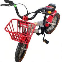 16-tums cykel med bakre bärarsäte, pedaler och handbromsdesign - Multifärgad - Visa 7