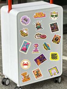 100pcs Dungeon Crawler Carl Stickers, Cute Game Meme Humorous Stickers, Suitable For Laptop, Phone Case, Guitar, Skateboard, Retro Gamer Style, DIY Gift - Multicolor - View 10