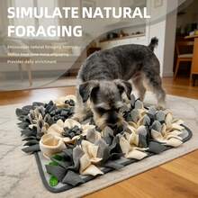 KM-P 1pc Pet Snuffle Mat Floral Grass Landscape Design With Rich Folds For Hiding Treats, Stimulate Olfactory Exploration Ability, Home Pet Interactive Training - Multicolor - View 8