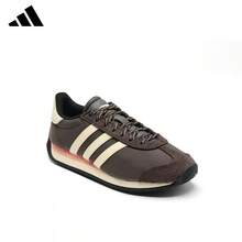 Adidas Sepatu sneakers RUNVISTA wanita terbaru, sneakers chunky retro, sepatu kasual low-top. - Coffee Brown - View 11
