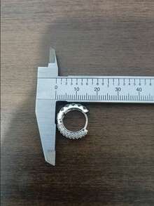 1對/2件裝 奢華嘻哈幾何5排鋯石全鋪滿立方鋯石誇張大號亮面中性C型耳環，個性酷炫迷人耳飾，適合日常穿著、高端派對穿搭，送給男友的禮物，節日穿搭配件 - 彩色 - 查看 8