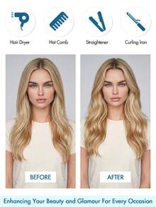 I Tip Human Hair Extensions 16-22 Inch Invisible Keratin Fusion Straight Remy Real Hair 25g/30g/50g Natural Black Blonde Highlights For Women Wedding Party Daily Wear Summer Holiday Concert Travel Beauty Accessory - Multicolor - View 6
