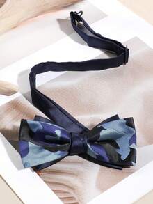 Men's Camouflage Jacquard Pre-Tied Bow Tie, Adjustable Tie, Suitable For Wedding, Party, Daily Suit Wear - Multicolor - View 4