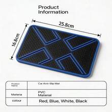 Car Dashboard Anti-Slip Mat, Center Console Decor, Phone & Perfume Holder, Heat-Resistant Car Accessory - Multiple Styles - View 8