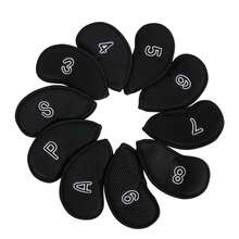 Golf Iron Club Head Covers, Protective Sleeve, Mesh Fabric Wear-Resistant, Thermal Lining, Protects Golf Iron Heads From Scratches, Simple Classic Style - Multicolor - View 10