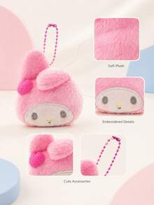 SANRIO 1件兒童毛絨娃娃，髮夾配件、帽子、圍巾、吊飾，生日禮物、情人節禮物、紀念品 - 彩色 - 查看 7