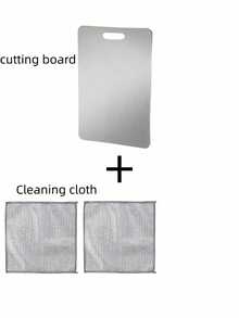 Pure Stainless Steel Cutting Board With Hanging Hole Handle, Rust-Proof Easy To Clean Scratch-Resistant Metal Chopping Board, Multi-Function Kitchen Tool For Meat, Fruit, Vegetable, Bread, Baking, Home Cooking And Meal Prep - Multicolor - View 13