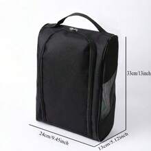 Multifunctional Premium Sports Bag, Professional Golf Shoe Bag, Large Capacity Design, Easy To Store Golf Boots, High-Quality Zipper Smooth And Unobstructed. Can Be Used As A Universal Zipper Sports Shoe Bag, Suitable For Various Sports - Black - View 6