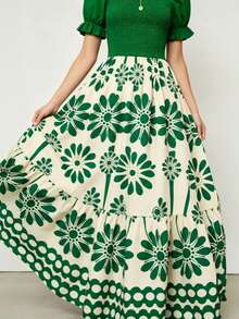 Women Long Dresses - Green - View 10