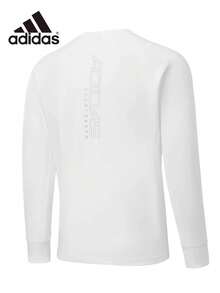 Adidas New Slim Fit Quick-Dry Men's Classic Sports Long Sleeve T-Shirt - White - View 3